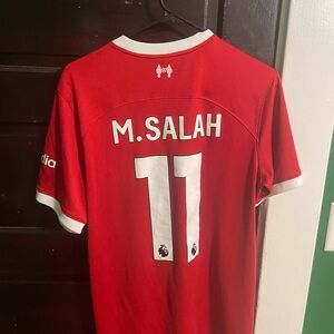 Liverpool 23/24 home jersey with M. Salah 11